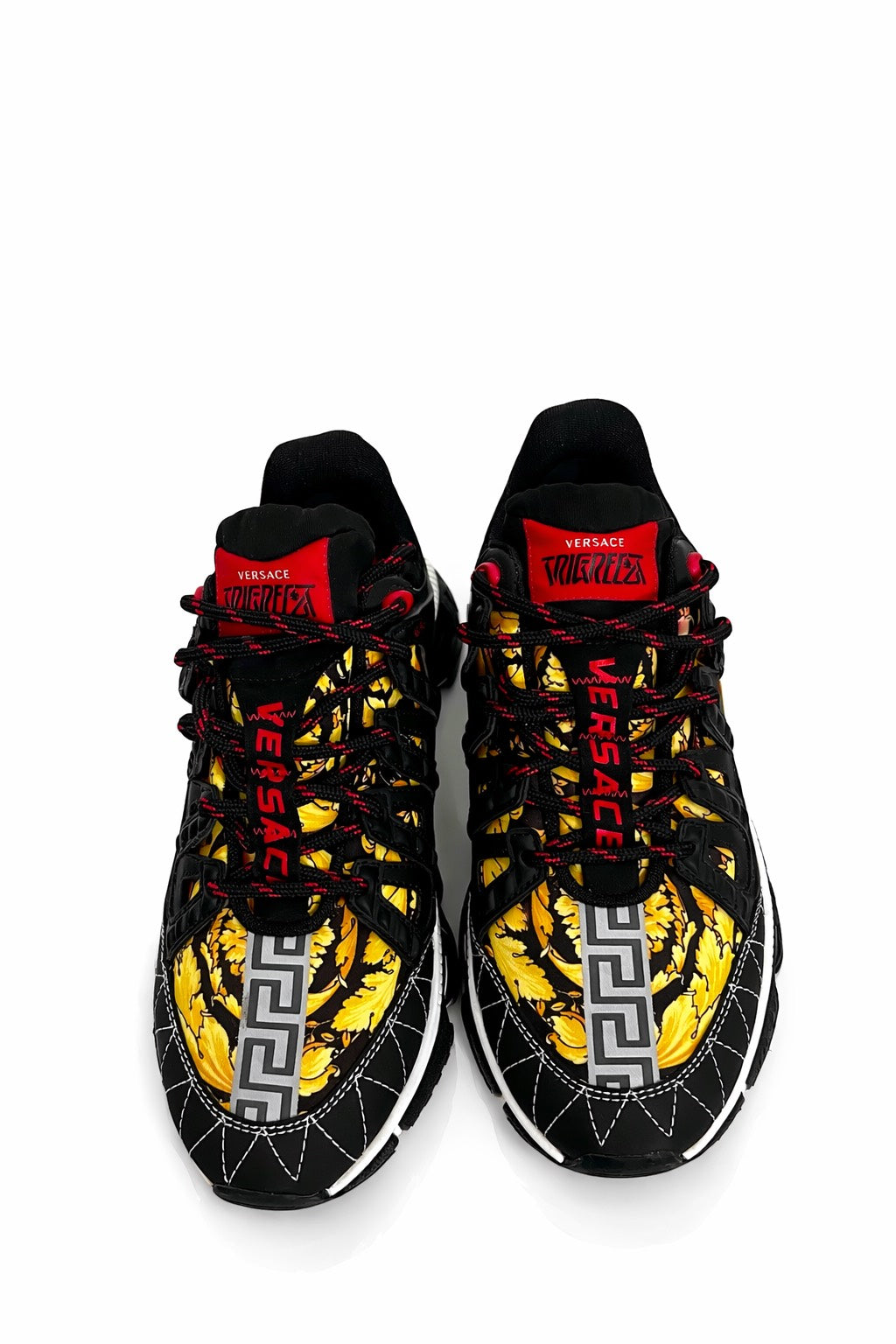 Versace Trigreca 'Barocco Print - Black'  - Size  41