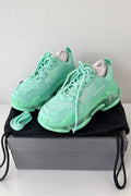 Balenciaga Triple S Clear Sole Trainer Mint Green - Unisex - 10usa
