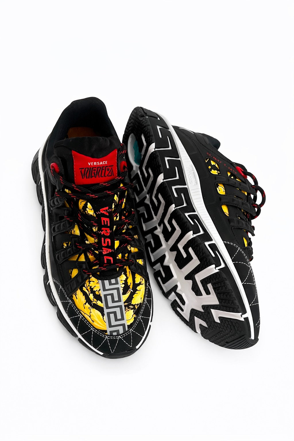 Versace Trigreca 'Barocco Print - Black'  - Size  41