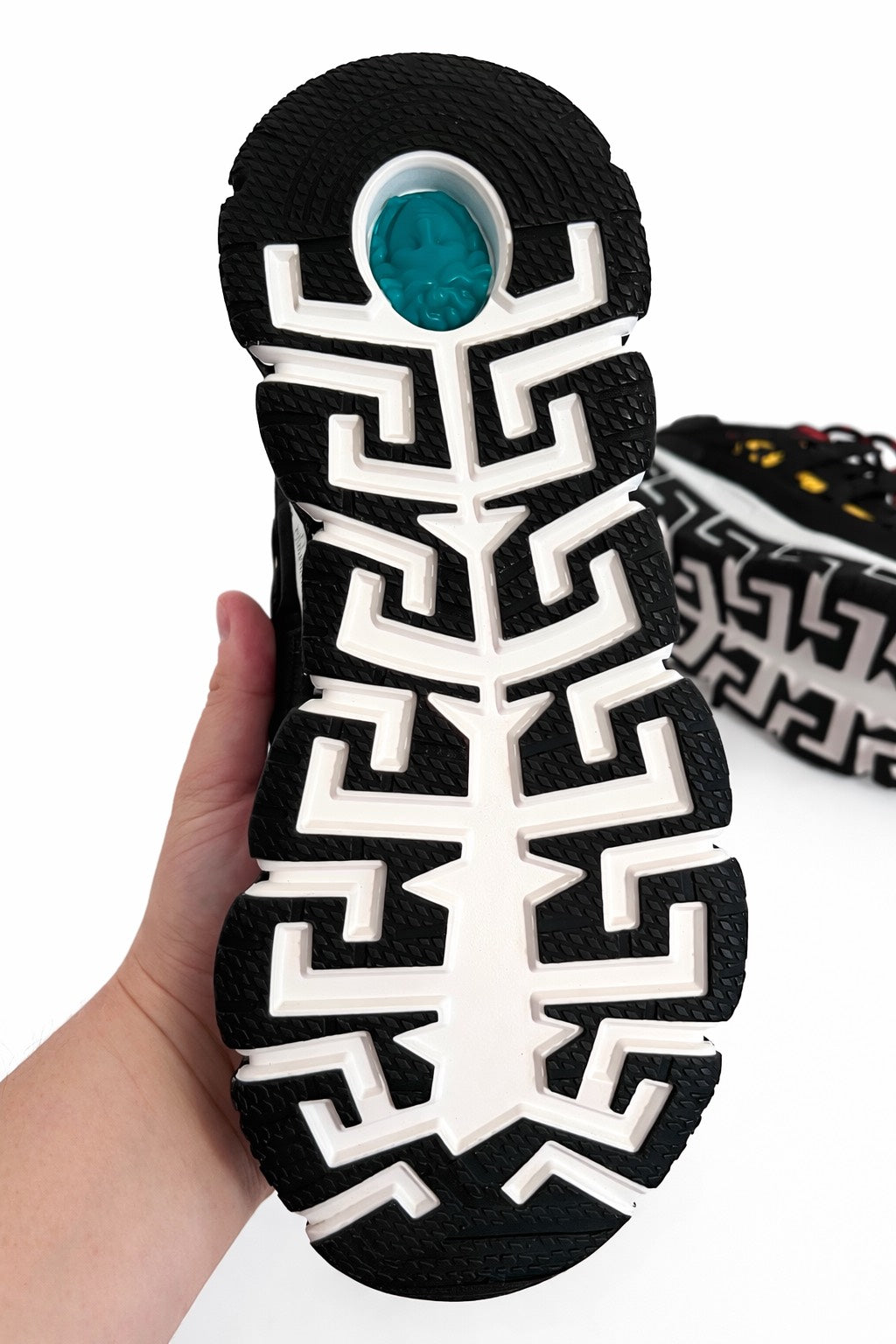 Versace Trigreca 'Barocco Print - Black'  - Size  41